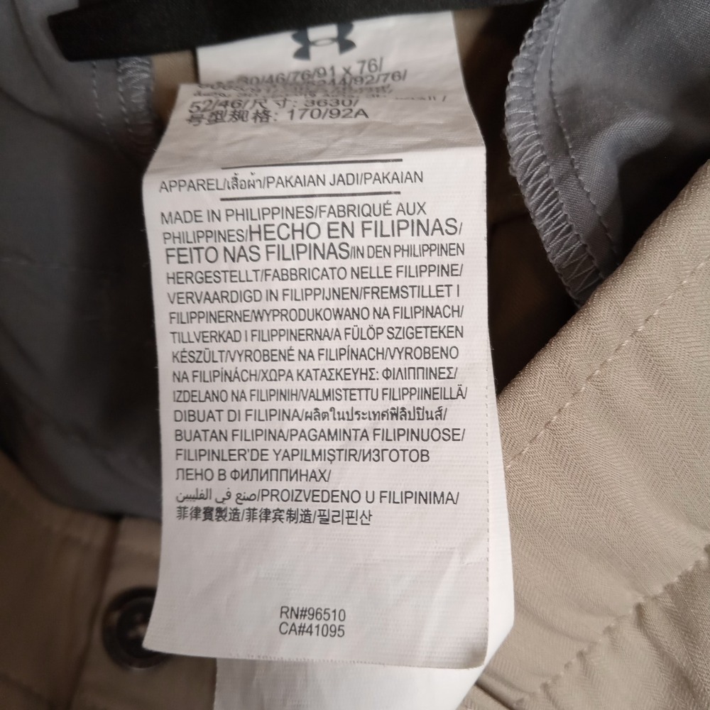 Under Armour Men's Golf Pants Performance Stretch Size 36x30 Khaki - Picture 4 of 6